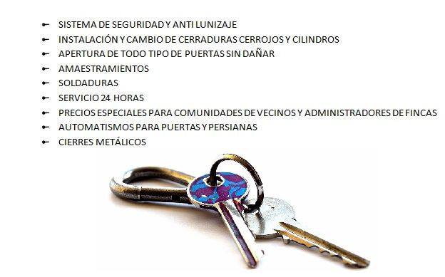 vea nuestros servicios como cerrajeros manises
